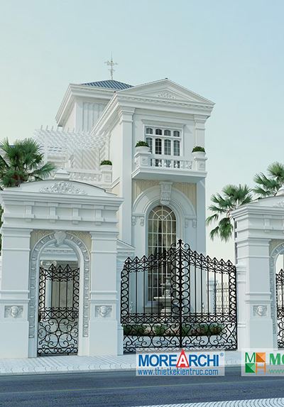  Thiết kế kiến trúc biệt thự tân cổ điển sang trọng tại An Giang
