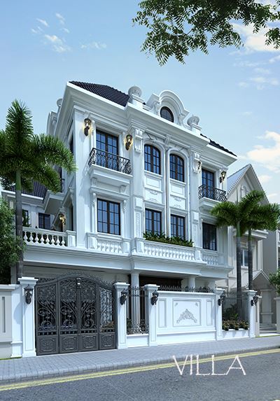  THIẾT KẾ BIỆT THỰ TÂN CỔ ĐIỂN - ANH LIÊM 
